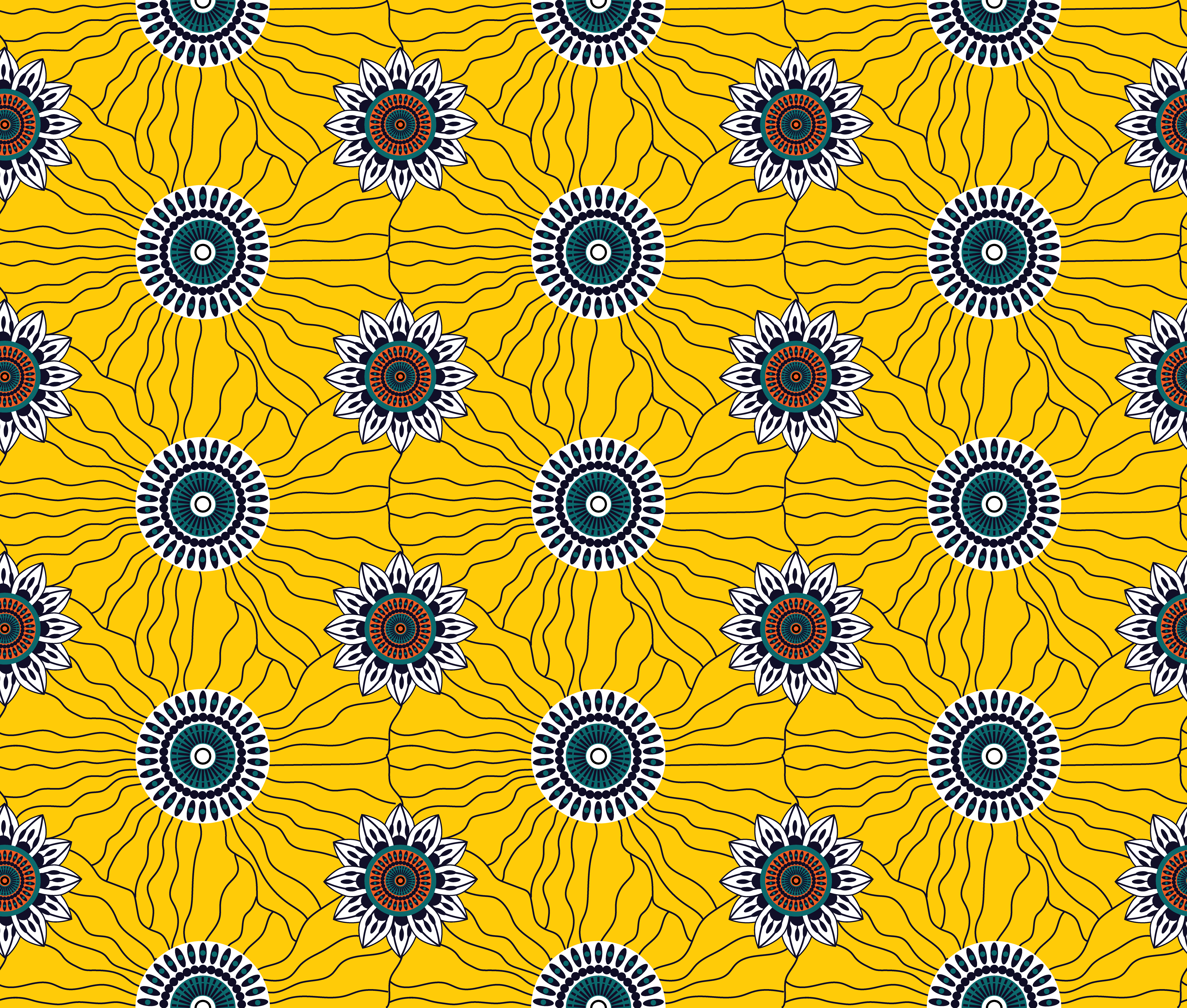 Sinzia Nap Mat - Alizeti: A vibrant sunflower pattern on a yellow fabric, offering comfort and joy for napping on-the-go.